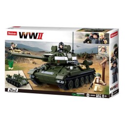 Sluban WWII Sovětský tank T-34/85 2v1